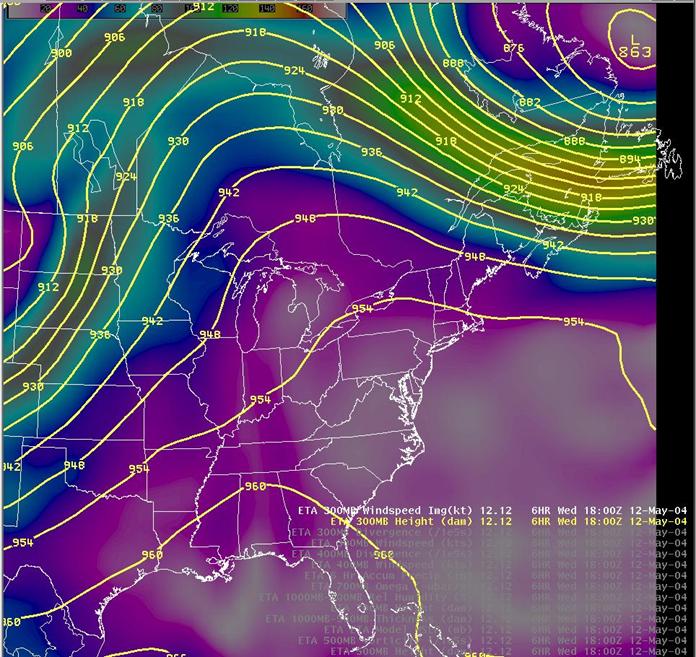 300 mb heights and wind